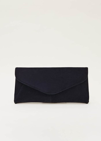 Phase Eight Wendie Suede Bags Navy Australia | DG5947068